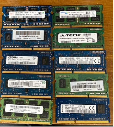 Memorias 4GB DDR3 SODIMM